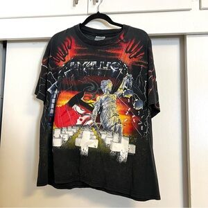 Metallica vintage 1991 concert tee all over print